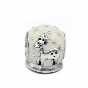Authentic PANDORA Snow Globe "Merry Christmas" Charm ~ Retired